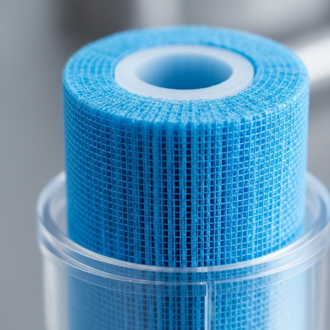 Close-up of a clean car wash sediment filter cartridge.
