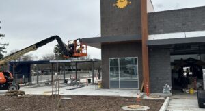 car wash being built